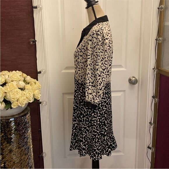 Miss Sixty Elegant Black and White Patterned Dress, US4 - Picture 5 of 9